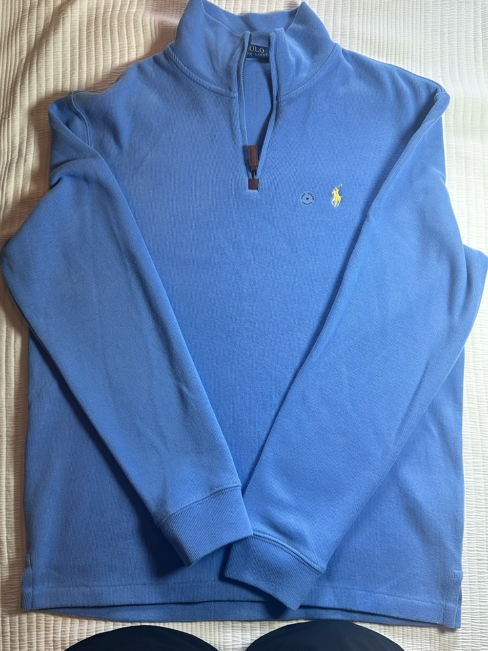 Ralph Lauren Blue Half-Zip Sweater